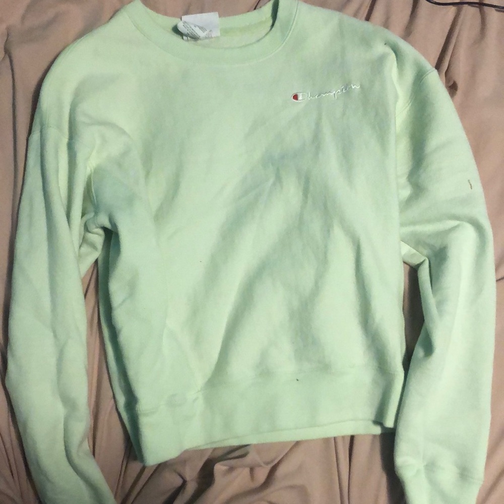 Green Champion Crew Neck